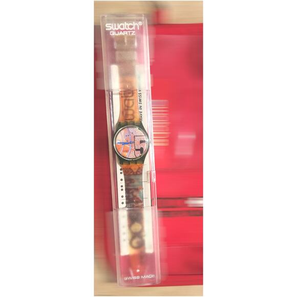Swatch watch FRANCO GG110 1991 Standard Gents New old stock - Picture 2 of 9